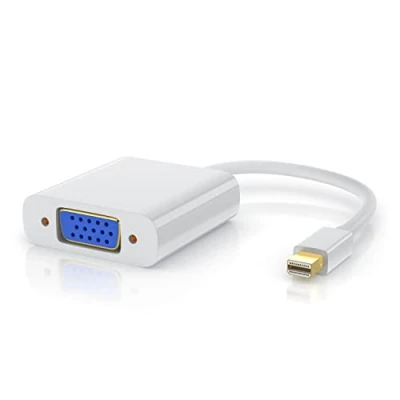 Abbildung von CSL Mini DisplayPort auf VGA Adapter Full HD für Apple PC Grafikkarten ATI/NVIDIA vergoldete Kontakte 1080p