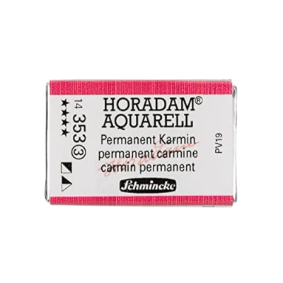 Abbildung von Schmincke HORADAM® AQUARELL feinste Künstler Aquarellfarben, 353 Permanent Karmin, 14 043, 1/1 Näpfchen