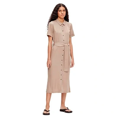 Abbildung von Object Objtilda Isabella Dress Blusenkleid, Damen, Größe: 40, Fossil