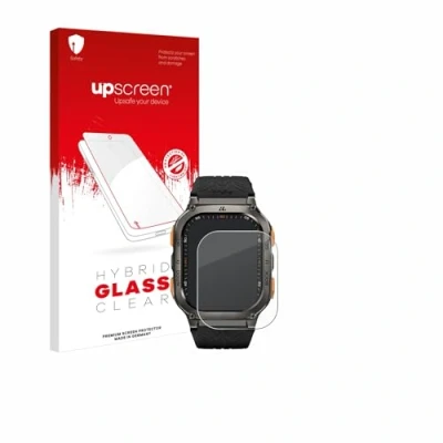 Abbildung von upscreen Schutzglas für Kospet Tank M3 Ultra Schutzfolie, Glas Folie [Klar, 9H Panzerschutz, Anti Fingerprint]