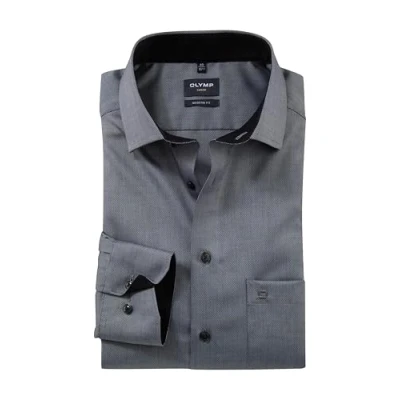 Abbildung von Olymp Luxor 0400/64 Hemden Businesshemd, Herren, Größe: 39, Anthracite