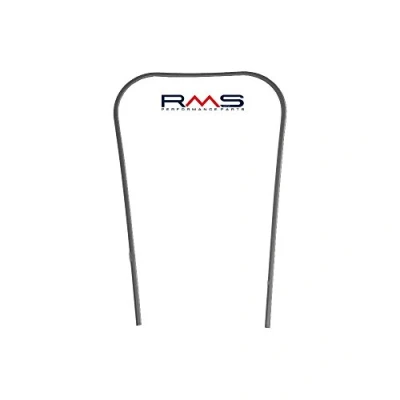 Abbildung von Monoschlitzrohr Beinschild RMS Kunststoff Silber für Vespa PX80 200/PE/Lusso/T5 Classic