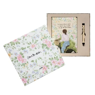 Abbildung von Grupo Erik Premium Set Notizbuch mit Stift Ana Marin A5 Dotted Klein Reisetagebuch zum selberschreiben Bullet Journal Tagebuch Mädchen und Jungen
