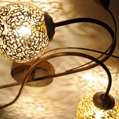 Abbildung von Paul Neuhaus Deckenlampe Greta, 72 cm, 4 flg., Metall, G9