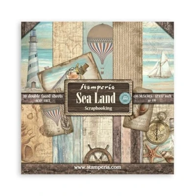 Abbildung von Stamperia Sea Land 12x12 Inch Paper Pack (SBBL37)