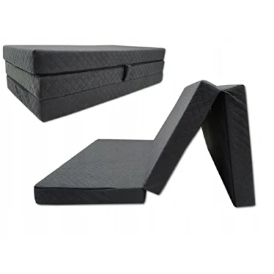 Abbildung von Odolplusz Premium Klappmatratze faltbar klappbar Gästematratze Made IN EU 200x120x10cm als Matratze Gästebett einsetzbar (Graphit)