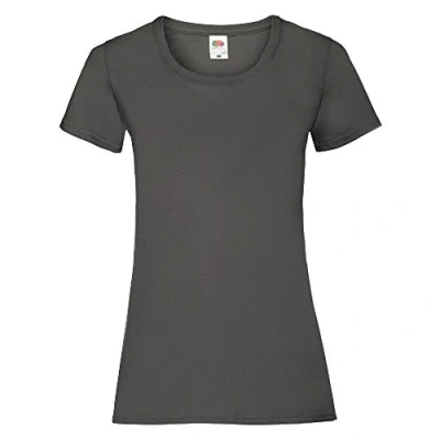 Abbildung von Fruit of the Loom Lady Fit T Shirt &#039;Valueweight T&#039; / Light Graphite, L