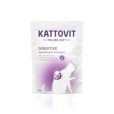 Abbildung von Kattovit Sensitive 4er Pack 4 x 400 g Diät Alleinfuttermittel für Katzen Kann zur Minderung von Ausgangserzeugnis und Nährstoffintoleranzerscheinungen beitragen