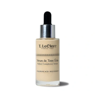 Abbildung von T.LeClerc Anti Aging Serum Nr. 3 Sesam flüssige Foundation Pflege, leuchtender &amp; einheitlicher Teint, zweite Haut, Hyaluronsäure, 30 ml