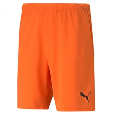 Abbildung von Puma Teamrise MAND kurze Sporthose, Herren, Größe: 3XL, Orangeweiss
