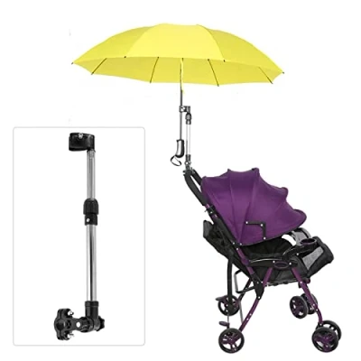 Abbildung von Versenkbarer Schirmhalter, breite Anwendbarkeit 360 Rot MBC Schirmständer, multifunktionaler für Kinderwagen Fahrräder