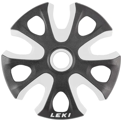 Abbildung von LEKI Unisex Erwachsene Big Mountain Basket 2K 95mm Stockaufsatz, White Black, One Size