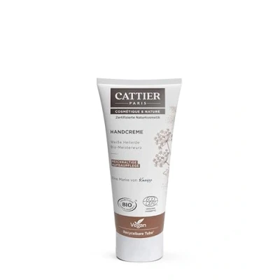 Abbildung von Cattier Handcreme Reichhaltige Aufbaupflege mit weißer Heilerde, Naturkosmetik, 75 ml