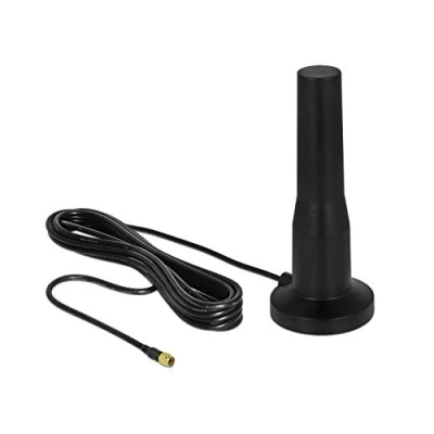 Abbildung von DELOCK LTE Antenne SMA Stecker 3 5 dBi 12 cm starr omnidirektional mit magnetischem Standfuss und Anschlusskabel RG 174 A/U m