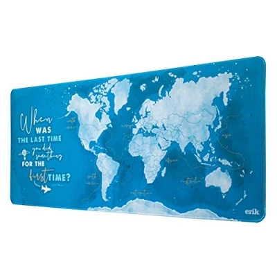 Abbildung von Grupo Erik Gaming Mauspad XXL Weltkarte Mousepad rutschfest und Wasserabweisend Groß Mouse Pad Schreibtischunterlage PC Zubehör