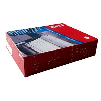 Abbildung von Apli Etiketten für Nadeldrucker APLI, 88,9x36mm, 1 spaltig, rechteckig, weiß