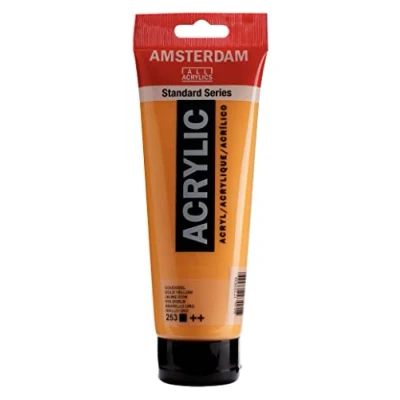 Abbildung von Amsterdam Standard Series Acrylfarbe Tube 250 ml Goldgelb 253 (17122530)