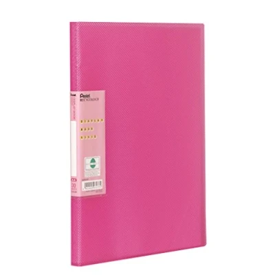 Abbildung von Pentel DCF343P Recycology Präsentationsmappe Vivid aus 50% recyceltem PP, A4, 30 Taschen, pink