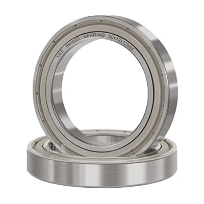 Abbildung von XiKe 2 Stück 6910ZZ Kugellager 50x72x12mm Vorgeschmiert und Metall Doppeldichtung, 6910 2Z Rillenkugellager aus Chromstahl.