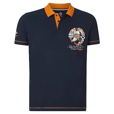 Abbildung von Jan Vanderstorm Rando Poloshirt, Herren, Größe: 6XL, Dunkelblau