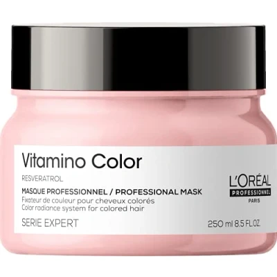 Abbildung von L&#039;Oréal Professionnel Paris Serie Expert Vitamino Color Maske, Haarmaske für gefärbtes &amp; gesträhntes Haar, Farbschutz Glanz Pflege, Intensivkur mehr Leuchtkraft, 250 ml