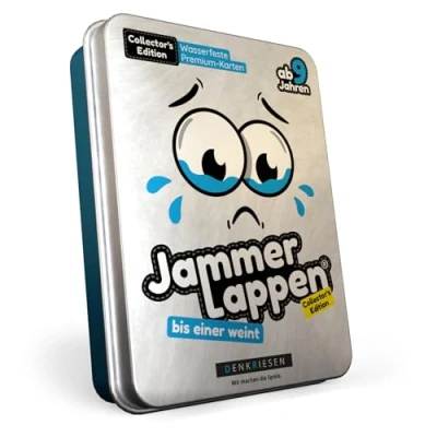 Abbildung von DENKRIESEN JAMMERLAPPEN® Collector&#039;s Edition Kartenspiel Ab 9 Jahren 2 6 Spieler Wasserfest Familienspiel Lustiges Spiel für die ganze Familie Perfekt Spieleabende