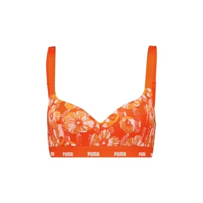 Abbildung von PUMA Women&#039;s Printed Sports Bra, Flame Orange, XS
