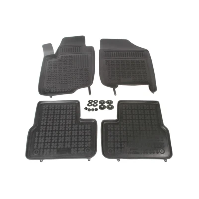 Abbildung von REZAW PLAST 201304 Fußmattensatz Gummi vorne und hinten 4 schwarz Maßgefertigt PEUGEOT: 207 Schrägheck, SW