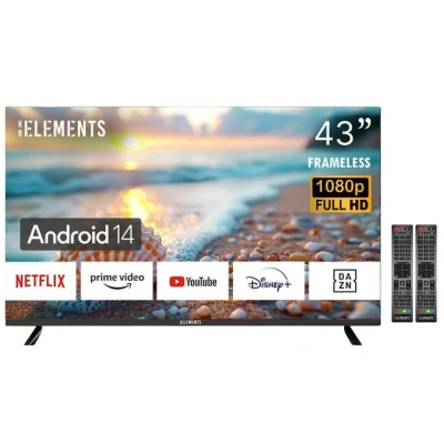 Abbildung von KB Elements ELT43DE14S LED Fernseher (109 cm/43 Zoll, Full HD, Smart TV, Android 14, 2 x Fernbedienungen)