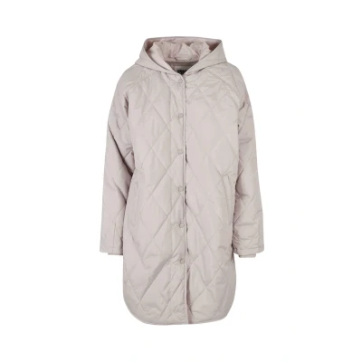 Abbildung von Urban Classics Diamond Wintermantel, Damen, Größe: Large, Warmgrey