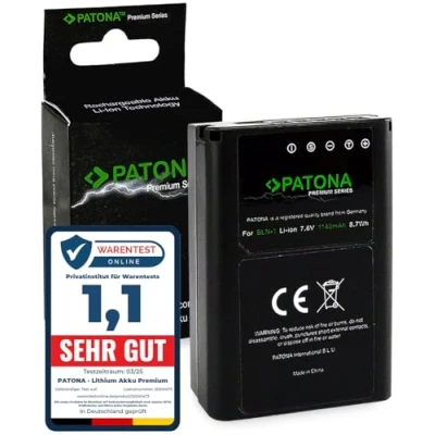 Abbildung von PATONA Premium Akku BLN 1 PS (echte 1140mAh / Infochip) Kompatibel mit Olympus OM D E M5 M1 Mark II usw