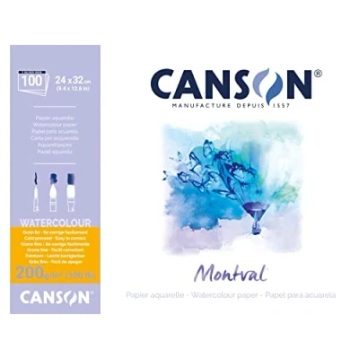 Abbildung von Canson Pad Montval Cold Pressed 41 x 32 cm 200 g Natural White Skizzenbuch