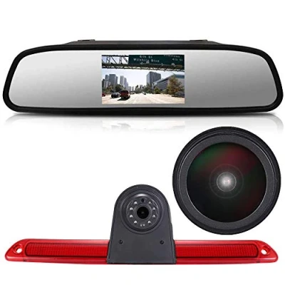 Abbildung von 【Super HD Rückfahrkamera Set】4.3&#039;&#039; Rückspiegel Monitor + 1280*720 Pixel 1000TV Linien Nachtsicht Bremsleuchte für Mercedes Sprinter W609 Viano Vito Transit Ducato VW Crafter Master