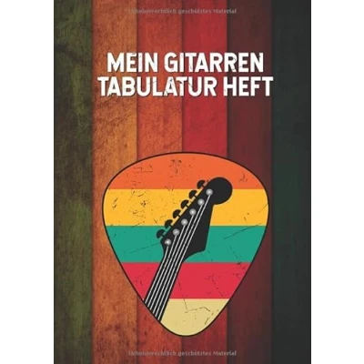 Abbildung von Mein Gitarren Tabulatur Heft: E Notizbuch für Musiker Tabulaturen Tab Heft mit leeren Tabulaturlinien und Akkorddiagrammen DIN A4 100 Seiten Geschenk oder Geschenkidee Gitarristen