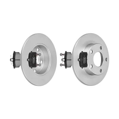 Abbildung von F.BECKER_LINE BREMSSCHEIBEN Ø245MM + BREMSBELÄGE HINTEN FÜR AUDI A4 B5 VW