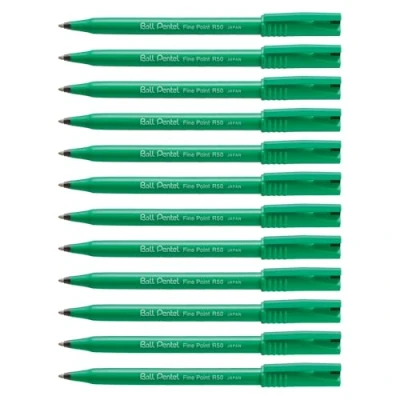 Abbildung von Pentel R50 A Tintenroller Ball 0,4mm, 12 Stück, schwarz