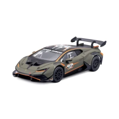 Abbildung von Bburago Modellauto Lamborghini Huracán Super Trofeo EVO2 (grün), Maßstab 1:43, detailliertes Modell