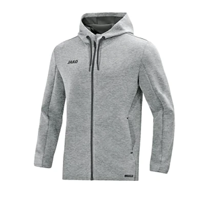 Abbildung von JAKO Herren Kapuzenjacke Premium Basics, grau meliert, S, 6829