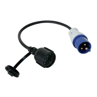Abbildung von PEREL ECEEA2 G Kabel Schuko Kupplung auf Cee Stecker, Länge 40 cm 162433