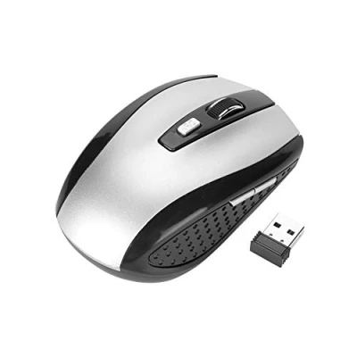 Abbildung von Bewinner Kabellose Maus, Tragbare Mobile Optische 2,4 GHz Maus mit USB Empfänger, 6 Tasten und 800 1600 DPI für Windows/XP/Vista/7/Linux/MAC