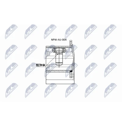 Abbildung von NTY NPW AU 004 Gelenksatz AUDI: A6 C7 Limousine, A4 B9 Avant, Q7