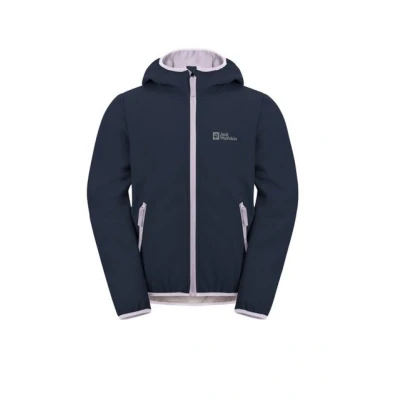 Abbildung von Jack Wolfskin Fourwinds KIDS Unisex Softshelljacke für Kinder, Größe: 104, Night blue/pale lavender