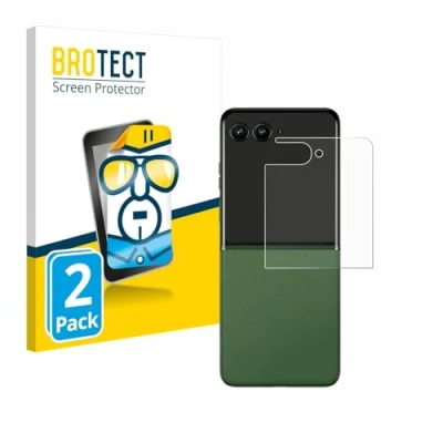 Abbildung von BROTECT (2 Stück Schutzfolie für Motorola Razr 50 Ultra (Hinteres Display) Displayschutz Folie Klar