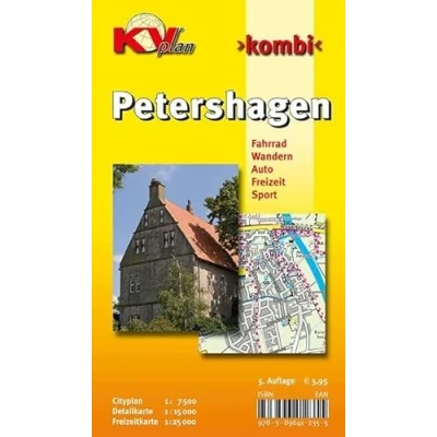 Abbildung von Petershagen: 1:15.000 Stadtplan mit Freizeitkarte 1:25.000 inkl. Rad und Wanderwegen Cityplan 1:7.500: 1 : 25 000 ... 15 (KVplan Mittelweser Region)