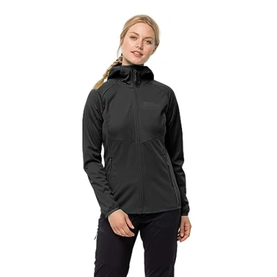 Abbildung von Jack Wolfskin N/A Softshelljacke, Damen, Größe: Large, Black