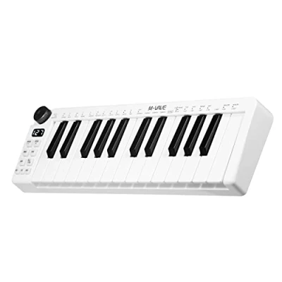 Abbildung von summina SMK 25mini MIDI Tastatur, wiederaufladbare Kontrolltastatur mit 25 Tasten, tragbare Mini USB Controller anschlagdynamischen 1 Knopf