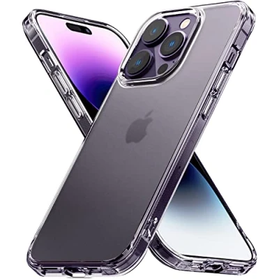 Abbildung von Ringke Fusion Matte Case Kompatibel mit iPhone 14 Pro Hülle, Kratzfeste Anti Fingerabdruck Transluzente Handyhülle für 6.1 Zoll Clear