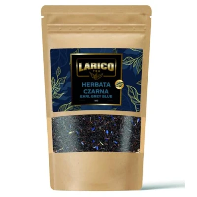 Abbildung von LARICO Premium Earl Grey Schwarzer Tee lose Blätter 50g / mit Bergamotte Aroma und Kornblumenblütenblätter Blau/Kornblumen/Loser Schwarztee