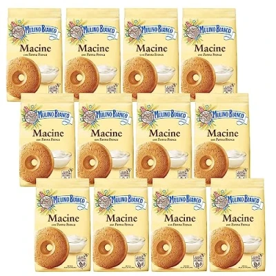 Abbildung von MULINO BIANCO Macine Italienische Mürbeteigkekse mit Sahnegeschmack 350g x 12 Pakete