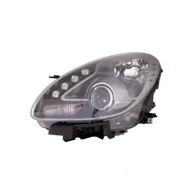 Abbildung von VAN WEZEL 0113961 Scheinwerfer links H7, H1 glasklar mit Tagfahrlicht (LED) für Rechtsverkehr Stellmotor LWR PX26d